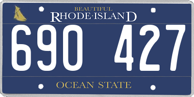 RI license plate 690427