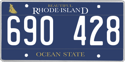 RI license plate 690428