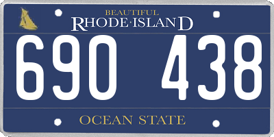 RI license plate 690438