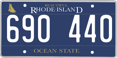 RI license plate 690440