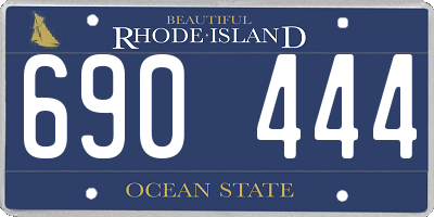 RI license plate 690444