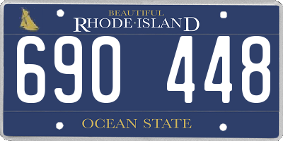 RI license plate 690448