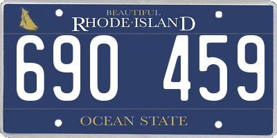 RI license plate 690459