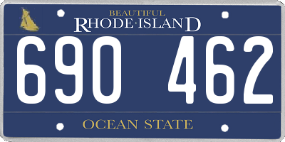 RI license plate 690462