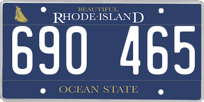 RI license plate 690465