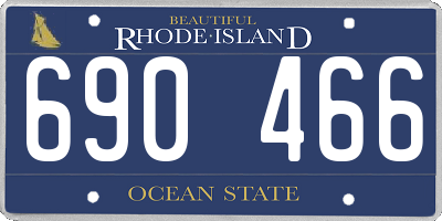 RI license plate 690466