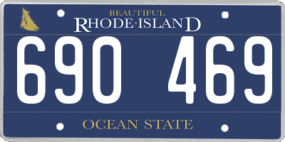 RI license plate 690469
