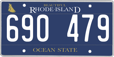 RI license plate 690479