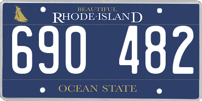 RI license plate 690482