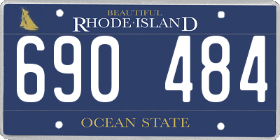 RI license plate 690484