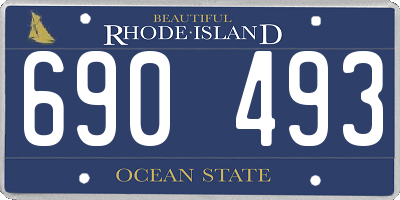 RI license plate 690493