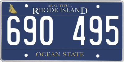 RI license plate 690495
