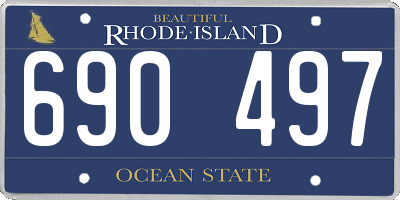 RI license plate 690497