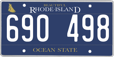 RI license plate 690498