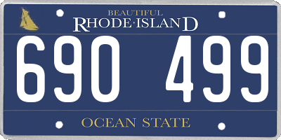 RI license plate 690499