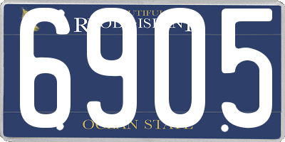 RI license plate 6905