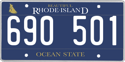 RI license plate 690501