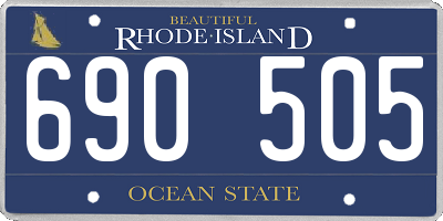 RI license plate 690505
