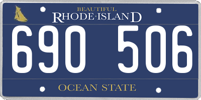 RI license plate 690506