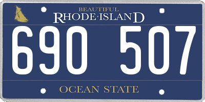 RI license plate 690507