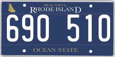 RI license plate 690510
