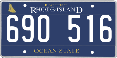 RI license plate 690516