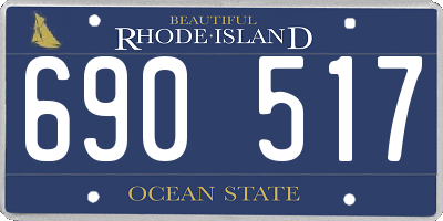 RI license plate 690517