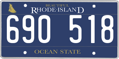 RI license plate 690518