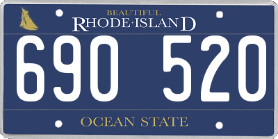 RI license plate 690520