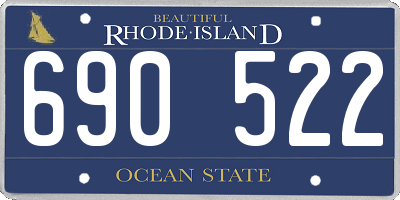 RI license plate 690522