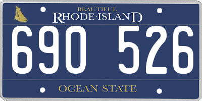 RI license plate 690526