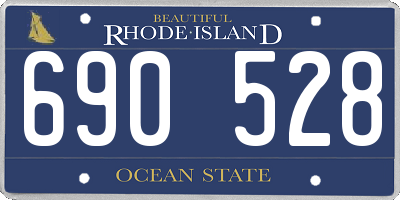 RI license plate 690528