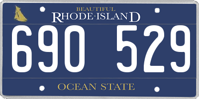 RI license plate 690529