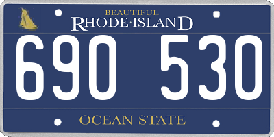 RI license plate 690530