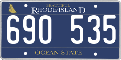 RI license plate 690535
