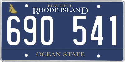 RI license plate 690541