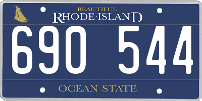 RI license plate 690544