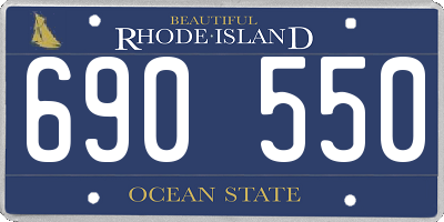 RI license plate 690550