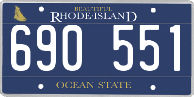 RI license plate 690551