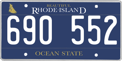 RI license plate 690552