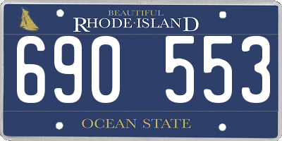 RI license plate 690553