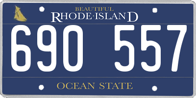 RI license plate 690557