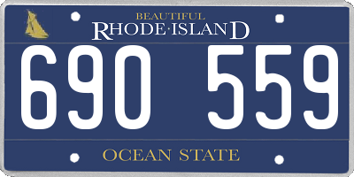 RI license plate 690559