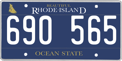 RI license plate 690565