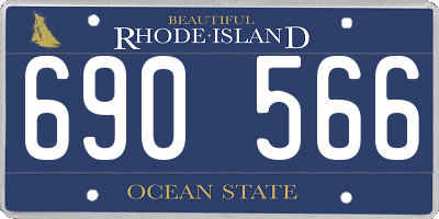 RI license plate 690566