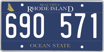 RI license plate 690571