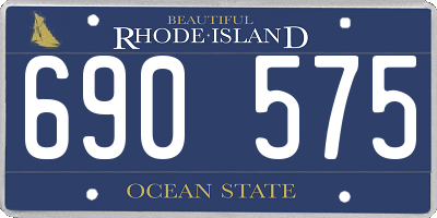 RI license plate 690575