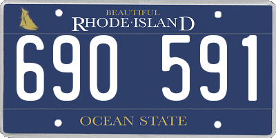 RI license plate 690591