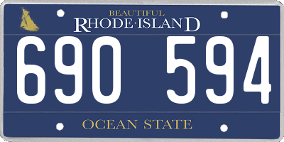 RI license plate 690594