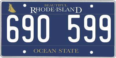 RI license plate 690599